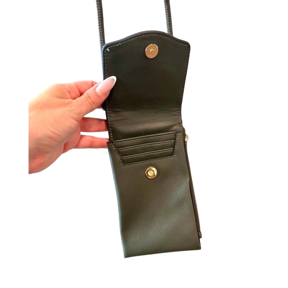 Mini Crossbody Phone Bag A New Day Sage Green